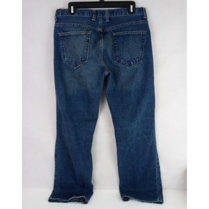 Vintage Route 66 Women's Distressed Low Rise Bootcut Jeans Size 34x32